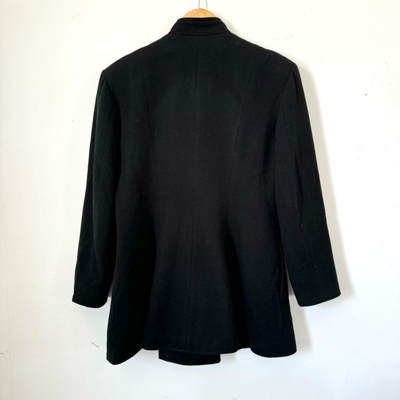 Frontier Collection Black Wool Coat Concho Button Front Made In USA Womens 10 - Picture 6 of 12